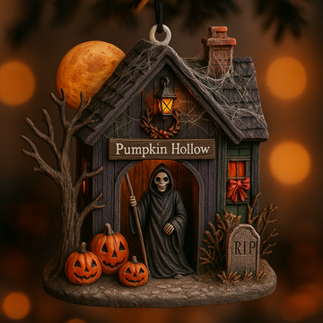 Bookshelf Halloween Decoration