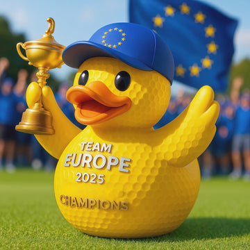 2025 Ryder Cup Team Europe Champion Rubber Duck Figurine