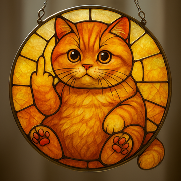 Playful Cat Suncatcher
