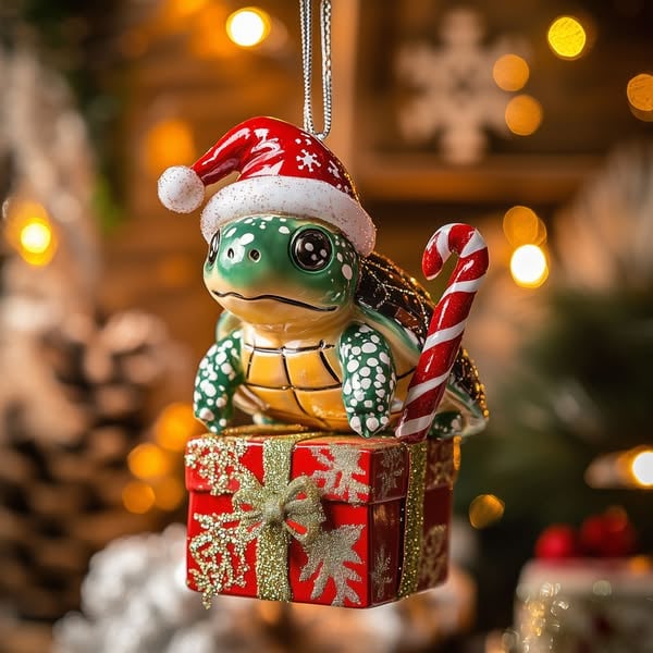 2026 Wildlife Wonders Collection Christmas Turtle Ornament