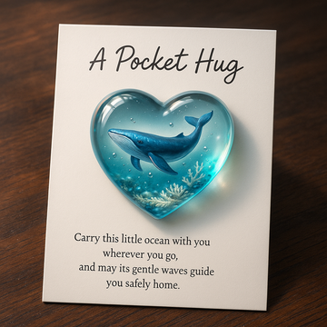 Whale Pocket Hug with Card