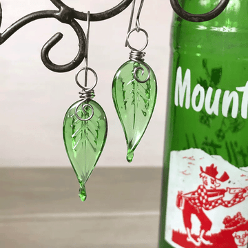 Mountain Dew Leaf Earrings