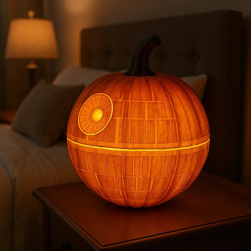 Death Star Pumpkin Lamp
