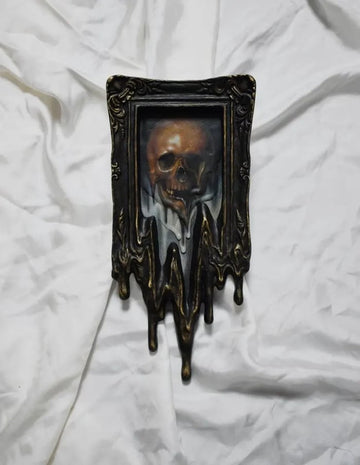 Handmade Liquid painting Surreal Skull Painting