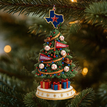 Texas Rangers Christmas Tree Decoration