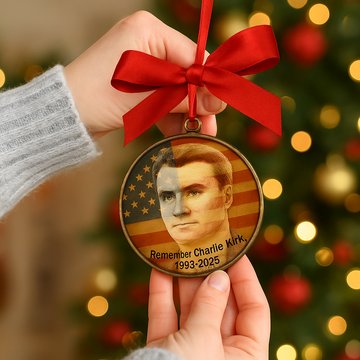 Charlie Kirk Memorial Ornament