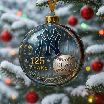 NEW YORK YANKEES 125th Anniversary Christmas Ornament