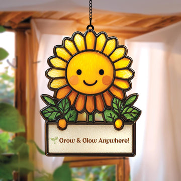 Suncatcher with Rainbow Chakra Crystal