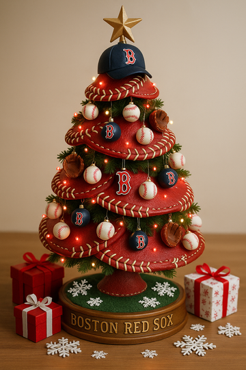 Boston Red Sox Christmas Tree – Holiday Edition