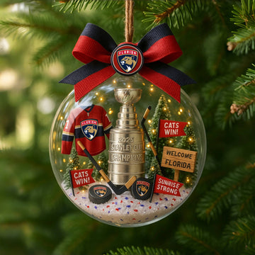 Florida Panthers 2025 Stanley Cup Champions Ornament