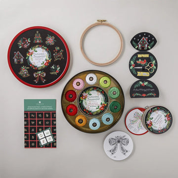 Enchanted Christmas Keepsake Embroidery Set (Beginner-friendly)