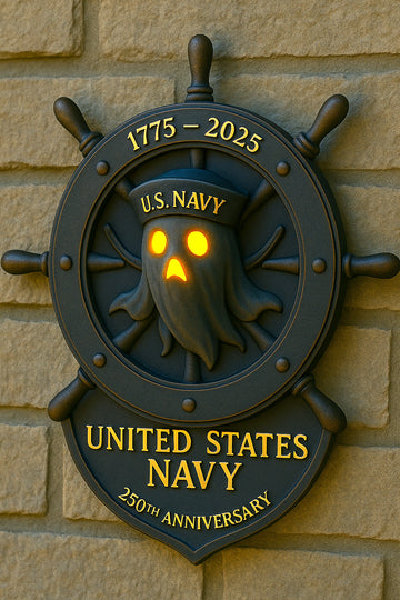 U.S. NAVY 250th Anniversary Ghost Wall Light