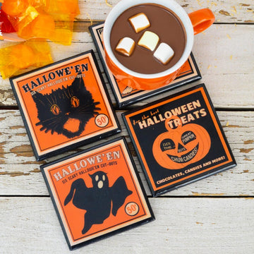 Vintage Halloween Coasters Set(4pcs)