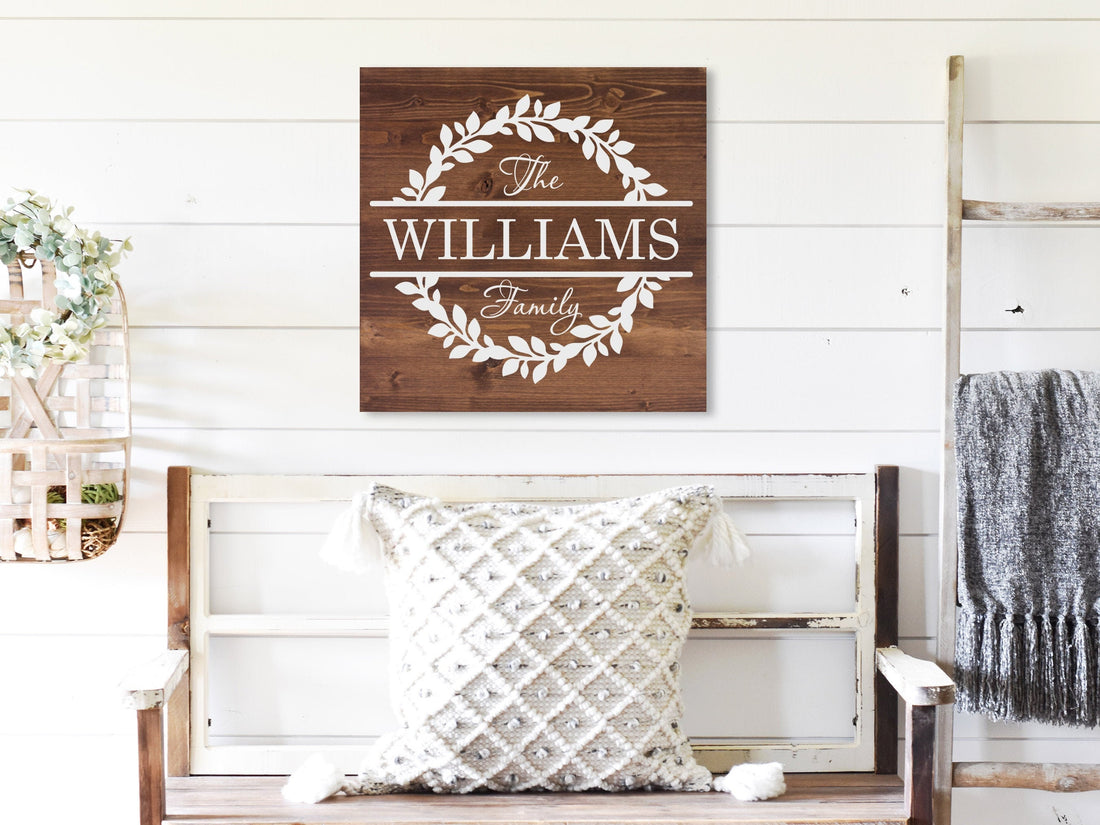 Family Name Wood Sign | Personalized Wooden Sign | Wedding Sign