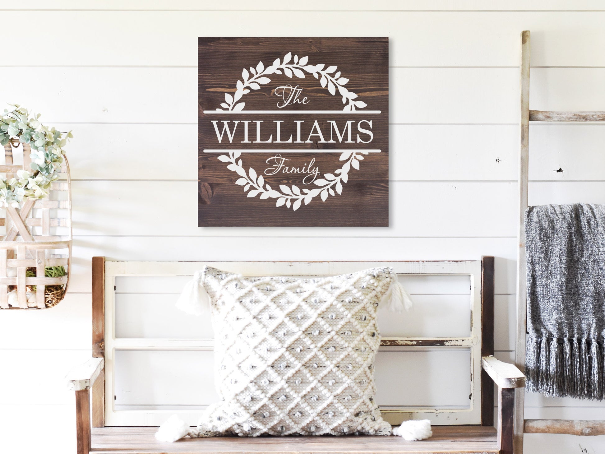 Last Name Wood Sign | Personalized Wooden Sign | Housewarming Gift