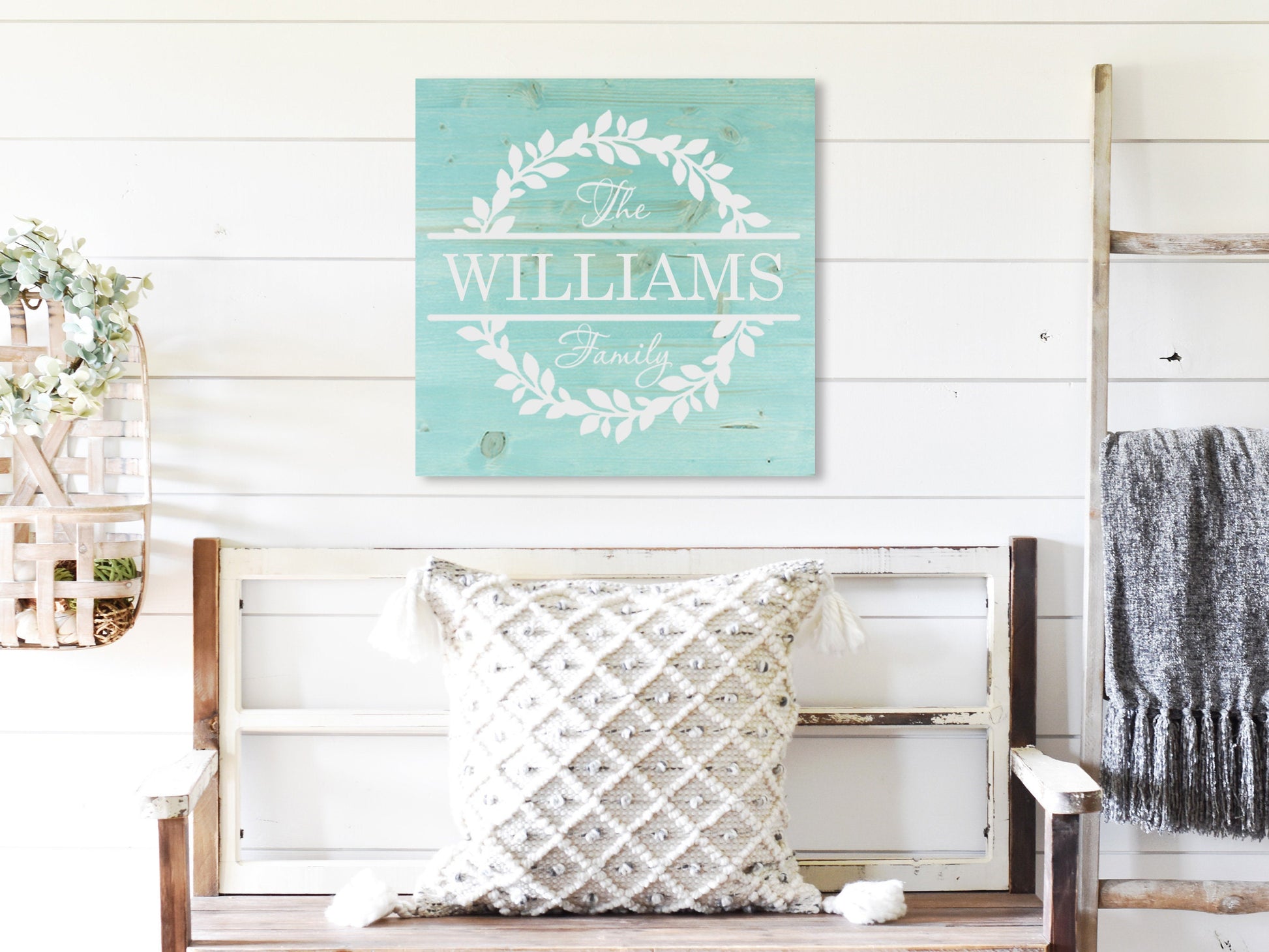 Last Name Wood Sign | Personalized Wooden Sign | Housewarming Gift