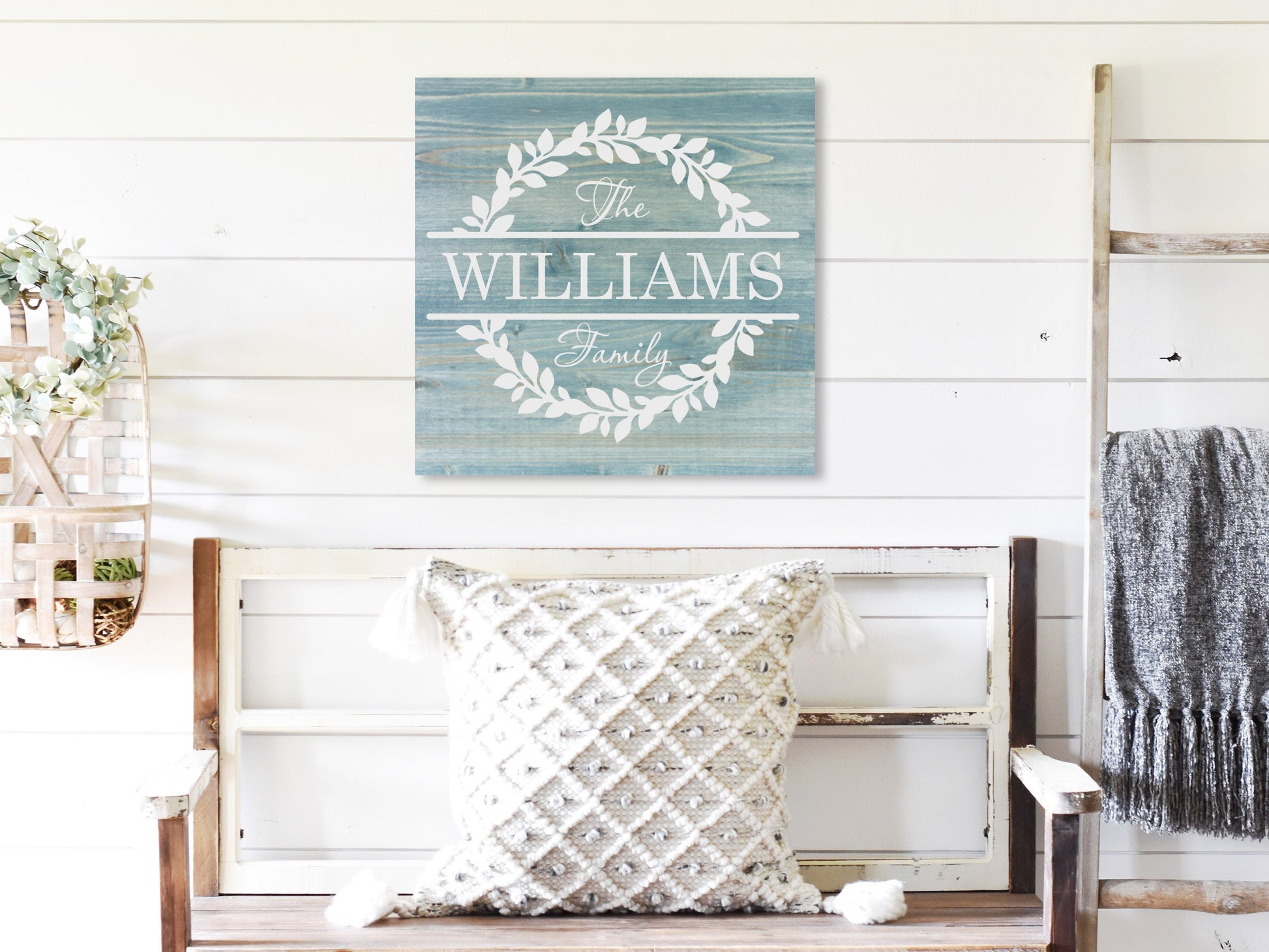 Last Name Wood Sign | Personalized Wooden Sign | Housewarming Gift