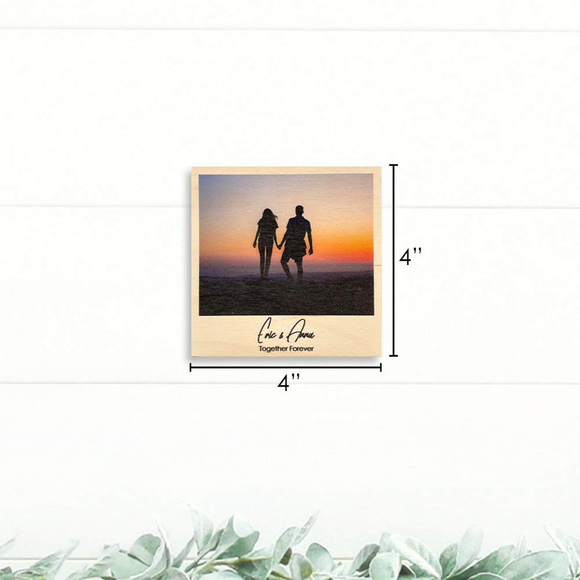 Custom Wood Photo Gift | Personalized Picture Frames | Gifts for Him | Gifts for Dad | Wood Canvas Wall Art | Boyfriend Gifts | Husband Gift