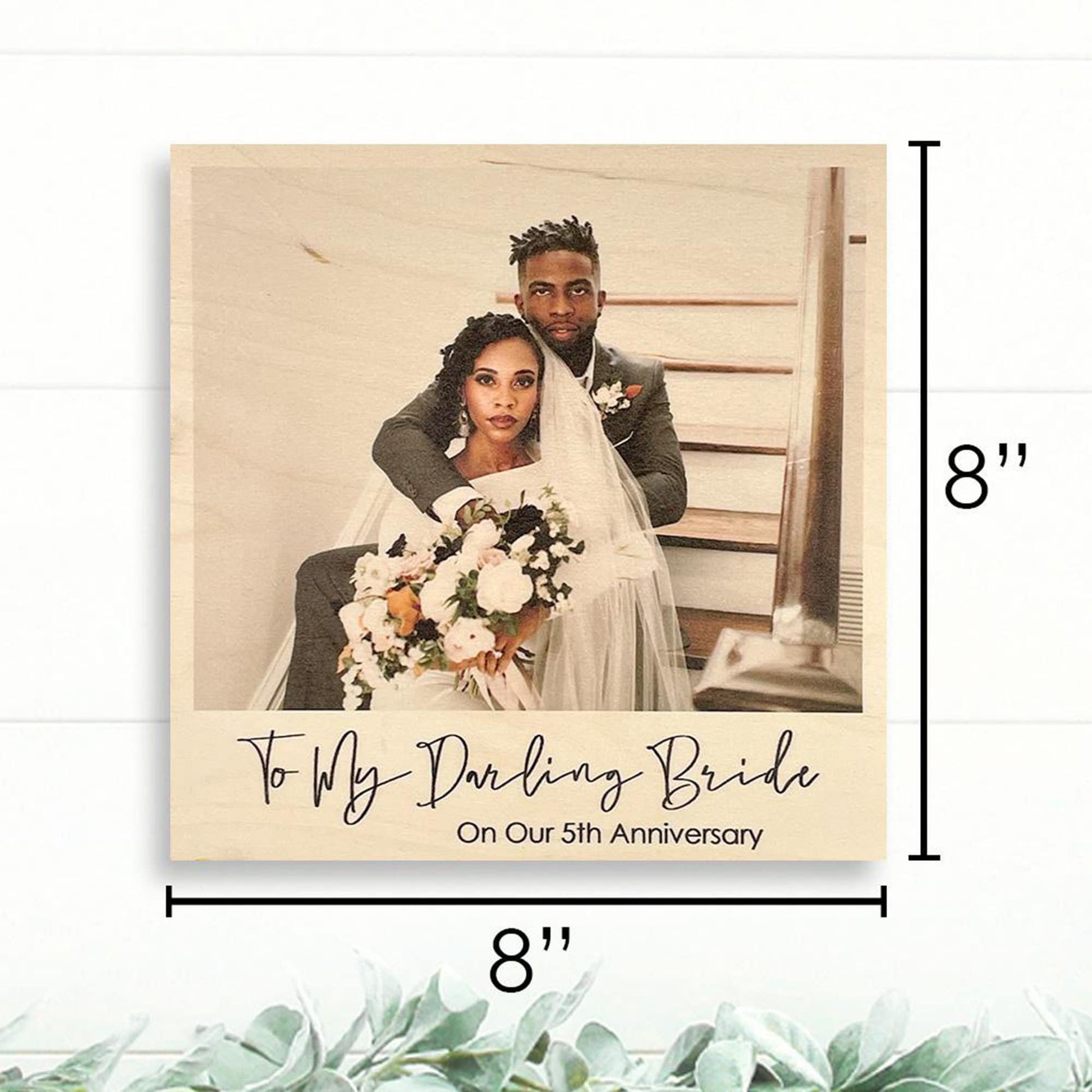 Custom Wood Photo Gift | Personalized Picture Frames | Gifts for Him | Gifts for Dad | Wood Canvas Wall Art | Boyfriend Gifts | Husband Gift