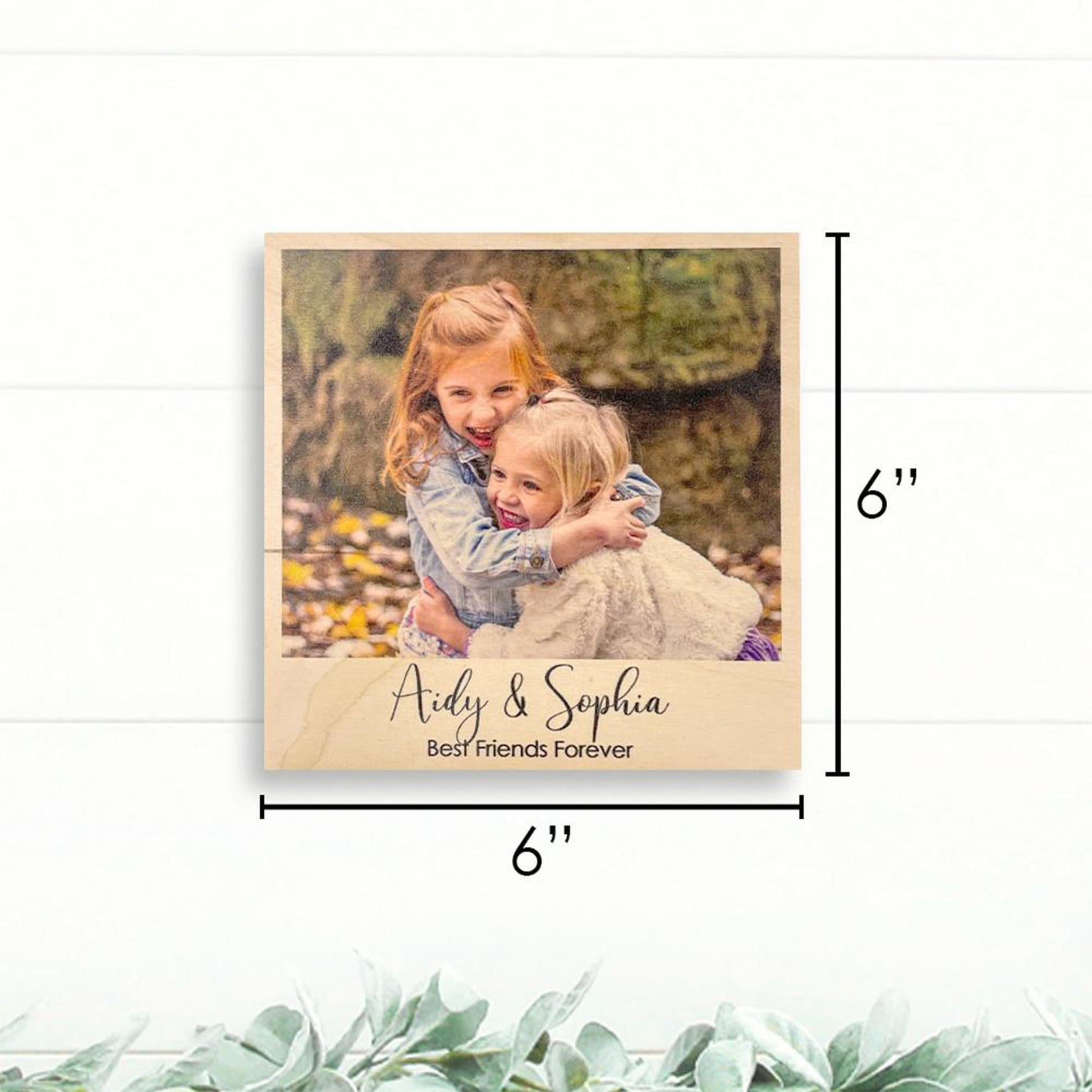 Custom Wood Photo Gift | Personalized Picture Frames | Gifts for Him | Gifts for Dad | Wood Canvas Wall Art | Boyfriend Gifts | Husband Gift