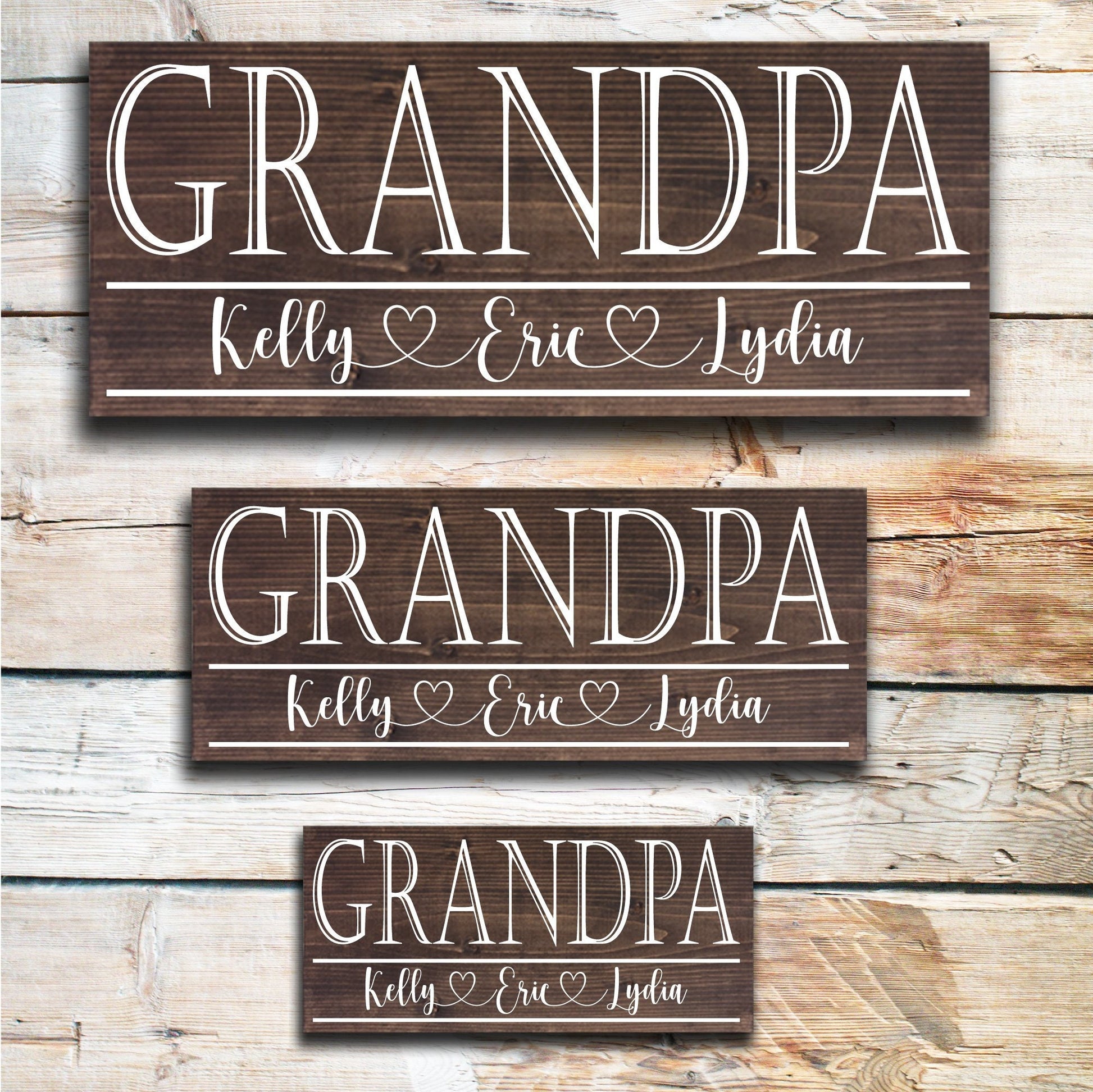 Grandpa Father's Day Gift | Personalized Father's Day Gift | Gift for Grandpa | Custom Wood Sign