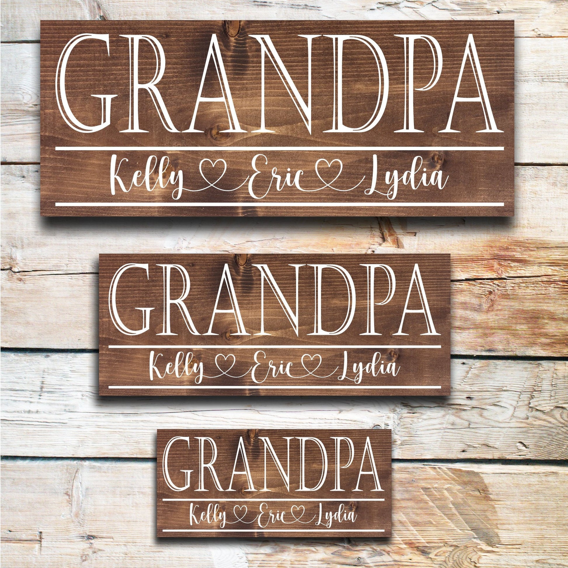 Grandpa Father's Day Gift | Personalized Father's Day Gift | Gift for Grandpa | Custom Wood Sign
