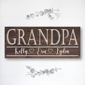 Grandpa Father's Day Gift | Personalized Father's Day Gift | Gift for Grandpa | Custom Wood Sign