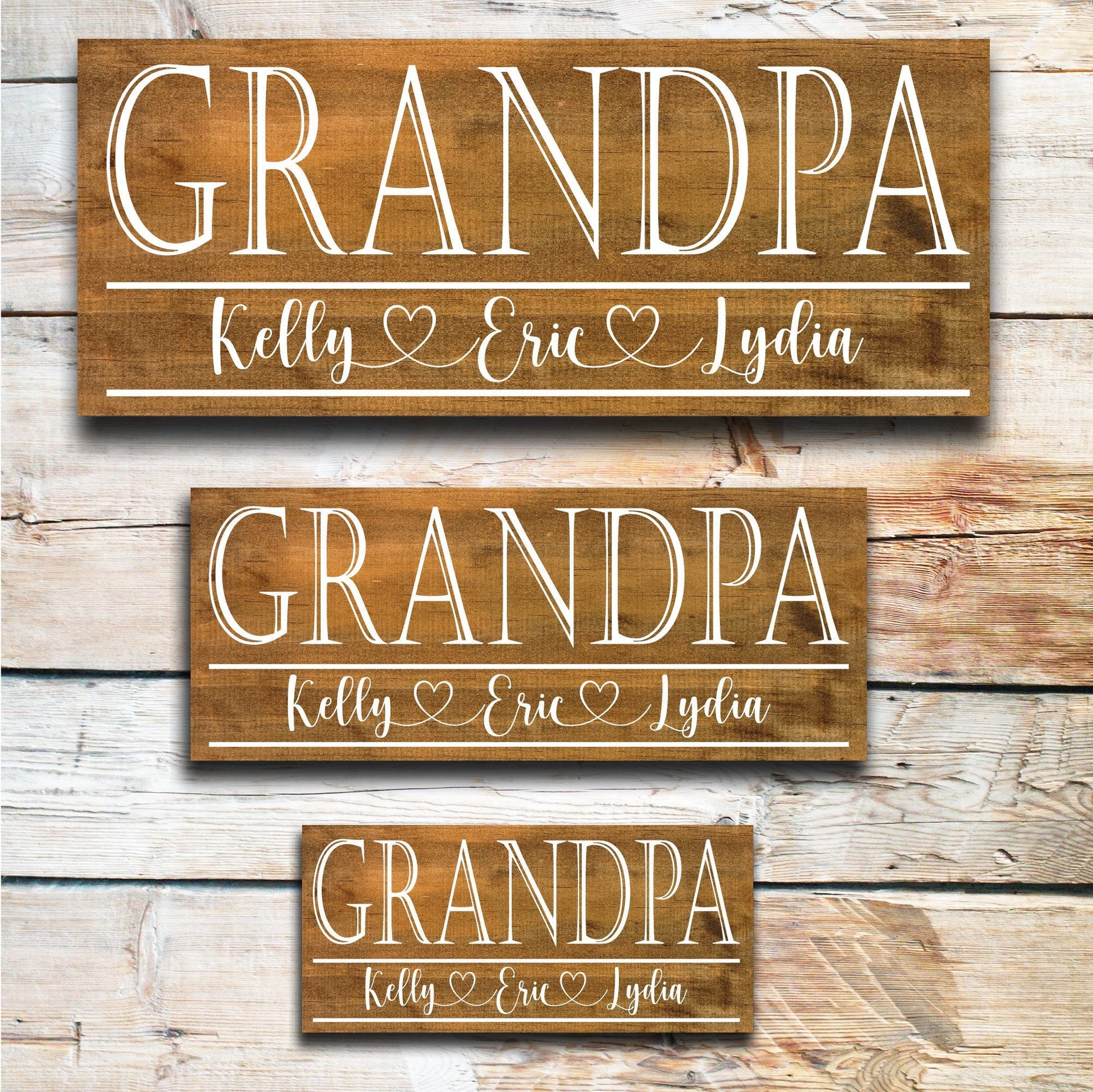 Grandpa Father's Day Gift | Personalized Father's Day Gift | Gift for Grandpa | Custom Wood Sign