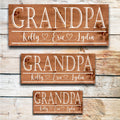 Grandpa Father's Day Gift | Personalized Father's Day Gift | Gift for Grandpa | Custom Wood Sign