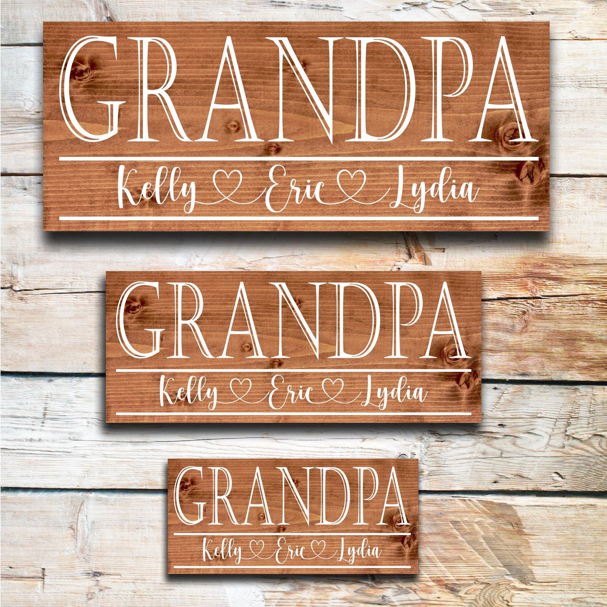 Grandpa Father's Day Gift | Personalized Father's Day Gift | Gift for Grandpa | Custom Wood Sign