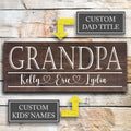 Grandpa Father's Day Gift | Personalized Father's Day Gift | Gift for Grandpa | Custom Wood Sign