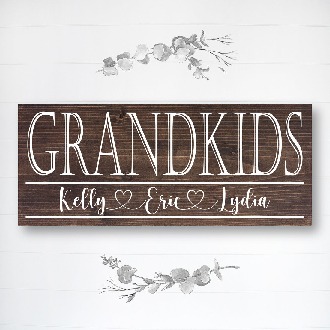 Grandkids | Grandpa Father's Day Gift | Personalized Fathers Day Gift | Gift for Grandpa | Custom Wood Sign