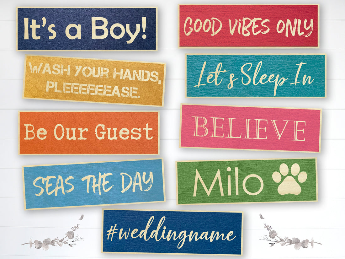 Custom Kids Room Signs with Fun Colors! | Personalized Quote | Customized Wooden Signs | Personalized Sign