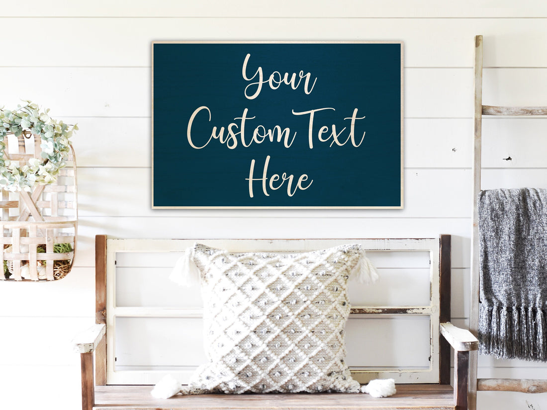 Colorful Custom Wood Signs | Personalized Quote | Customized Wooden Signs | Personalized Sign | Custom Text