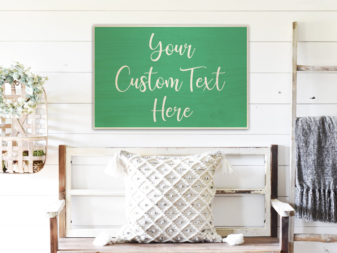 Custom Text Wood Signs | Personalized Quote | Customized Wooden Signs | Personalized Sign | Christmas Gift