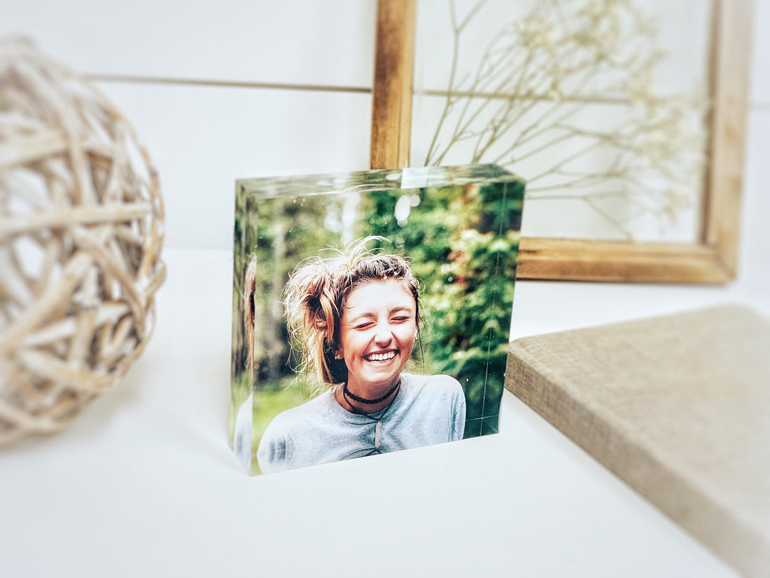 Custom Photo Gift | Acrylic Picture Frame | Acrylic Photo Block | Gift for Him | Gift for Husband | Personalized Photo | Boyfriend Gifts