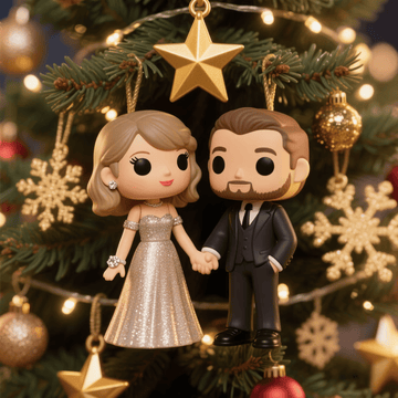 Celebrate Love and Seasonal Joy: Taylor and Travis Pop Ornament