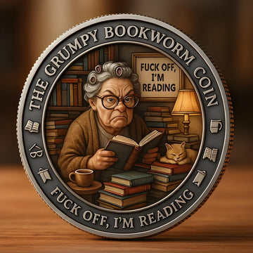 The Grumpy Bookworm Coin