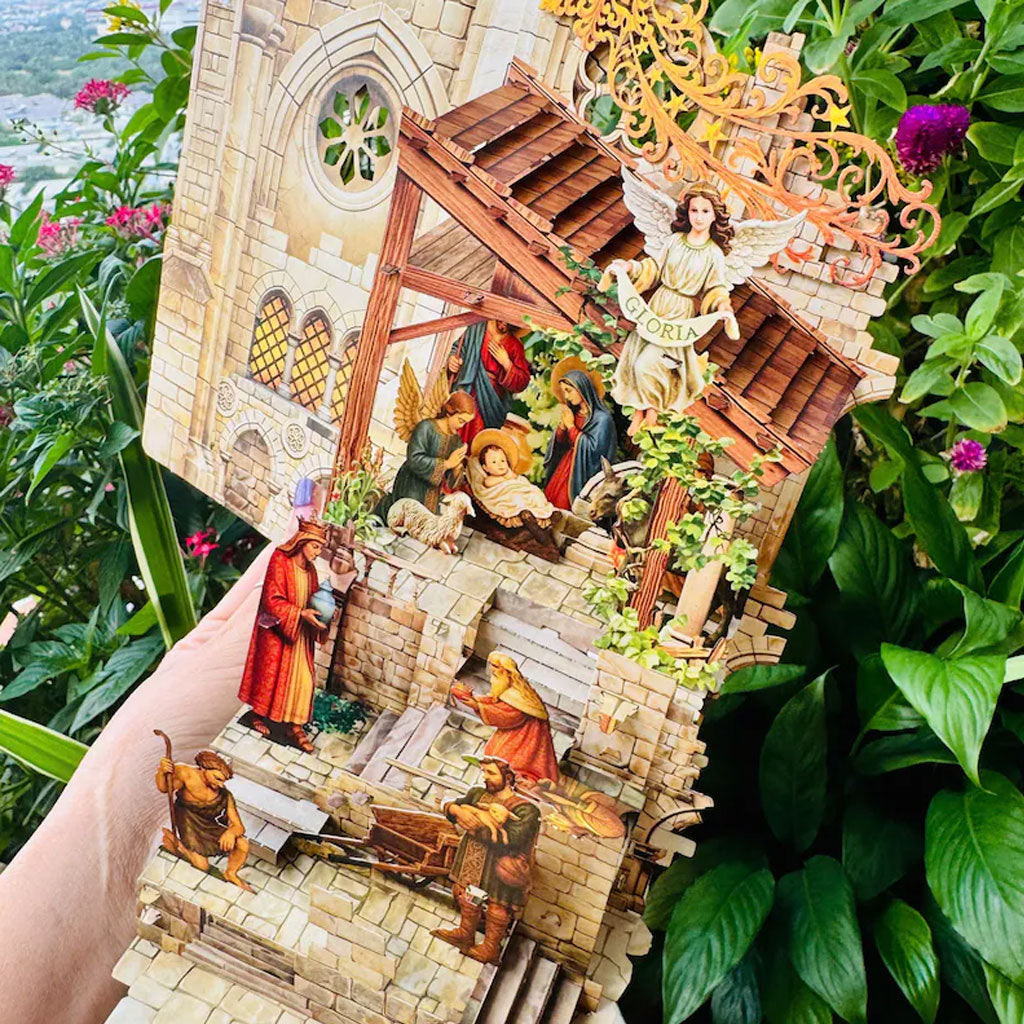 3D Nativity Scene Card-A Timeless Tribute to the Christmas Story