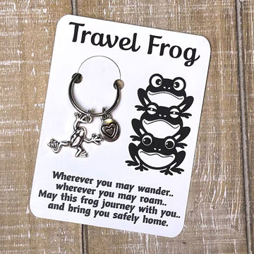 Travel Frog Keychain