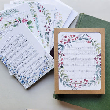 Watercolor Christmas Hymn Greeting Card Boxed Set