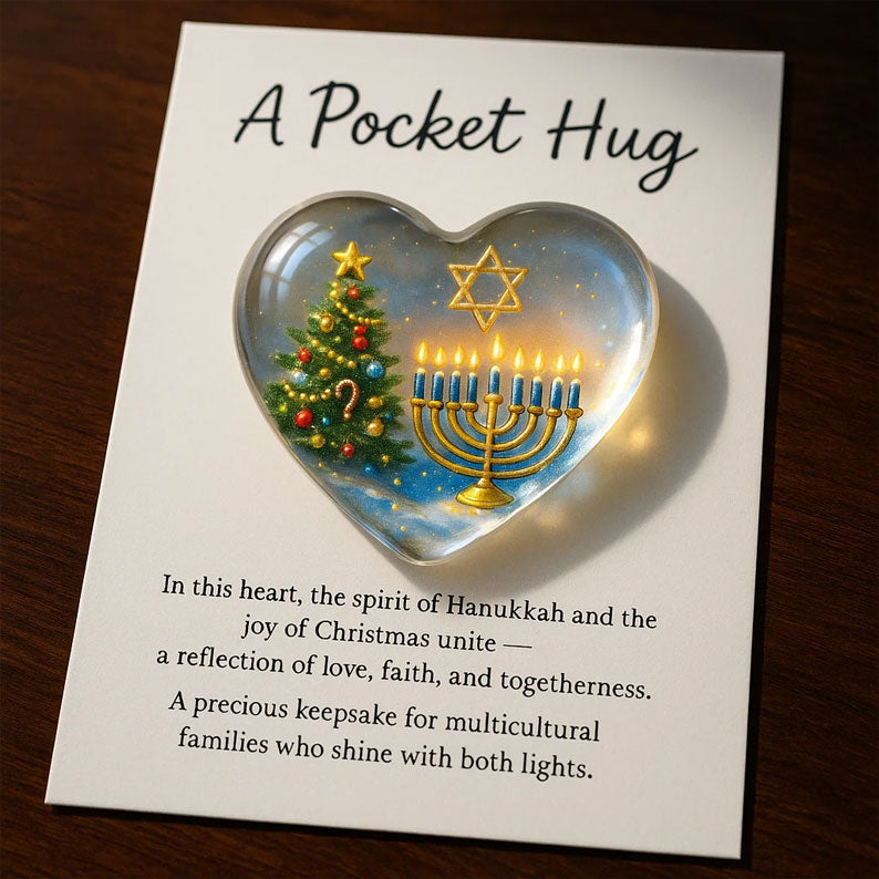 Christmas Hanukkah Pocket Hug