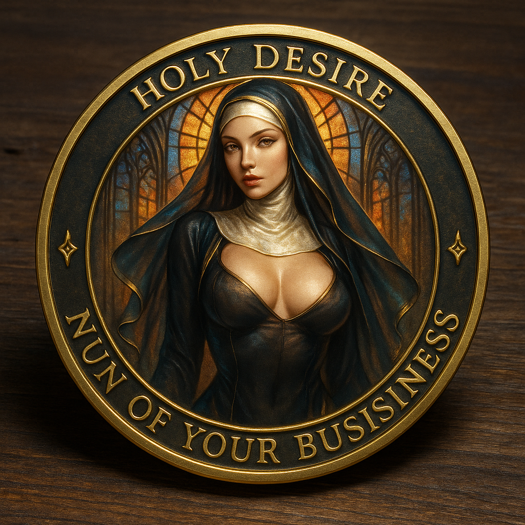 Funny Nun Coin – Holy Desire Collectible