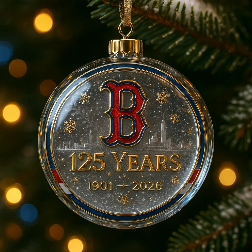 Boston Red Sox 125th Anniversary Christmas Ornament
