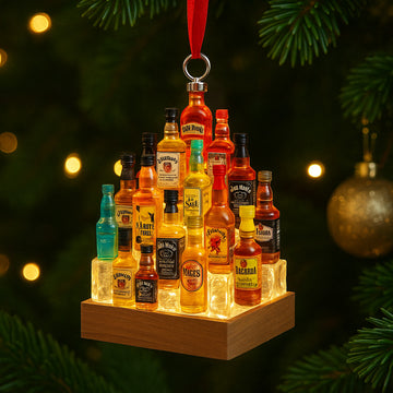 Mini Liquor Bottle Christmas Tree Ornament