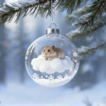 Hamster Crystal Ball – Adorable Fantasy 3D Illustration