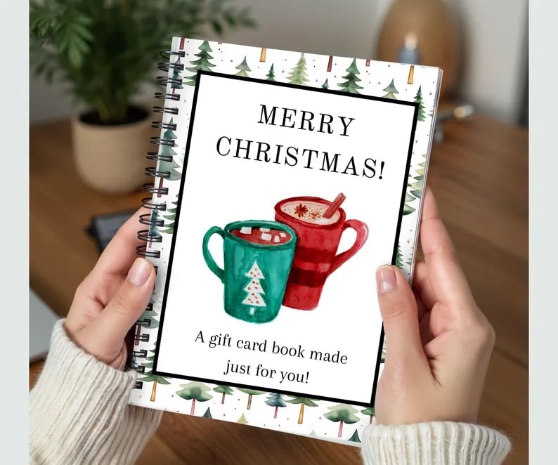 Christmas Gift Card Book - Surprises On Every Page Hardcover And Durability Line