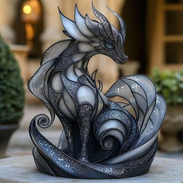 Galaxy Dragon Statue – Mystical Fantasy Home Decor