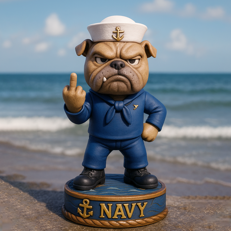Military Bulldog Soldier Decorative Figures