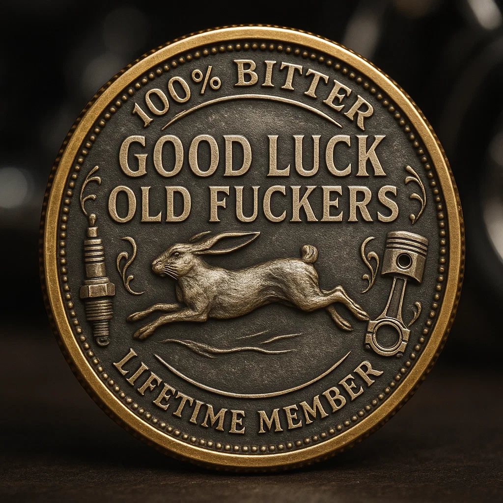 Good Luck Edgy Challenge Coin